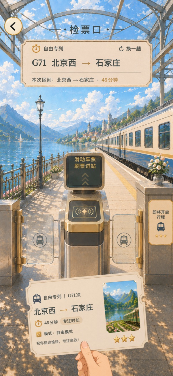 FocusTrain — Departure · Check in